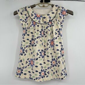 Tea Collection Blue and White Lotus Flower Floral Dress